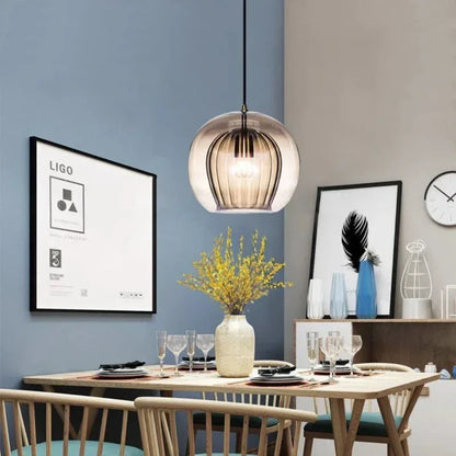 Skanto | TimberGlow - Modern Glass Pendant Lamp