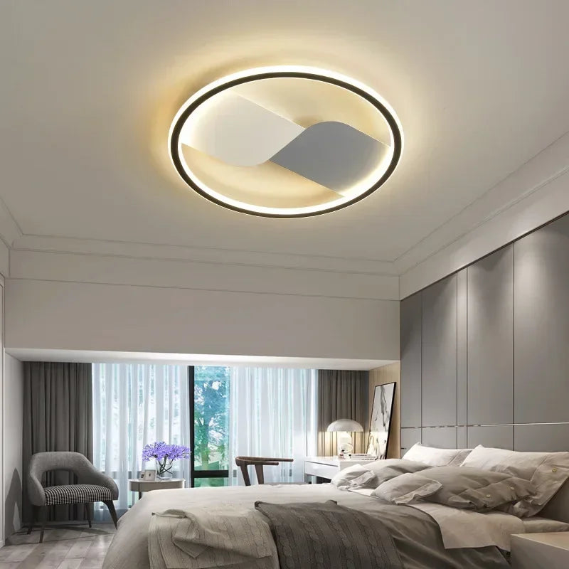 Modern LED Ceiling Lamp with Round Design – Dimmable for Bedroom and Living Room | Skanto