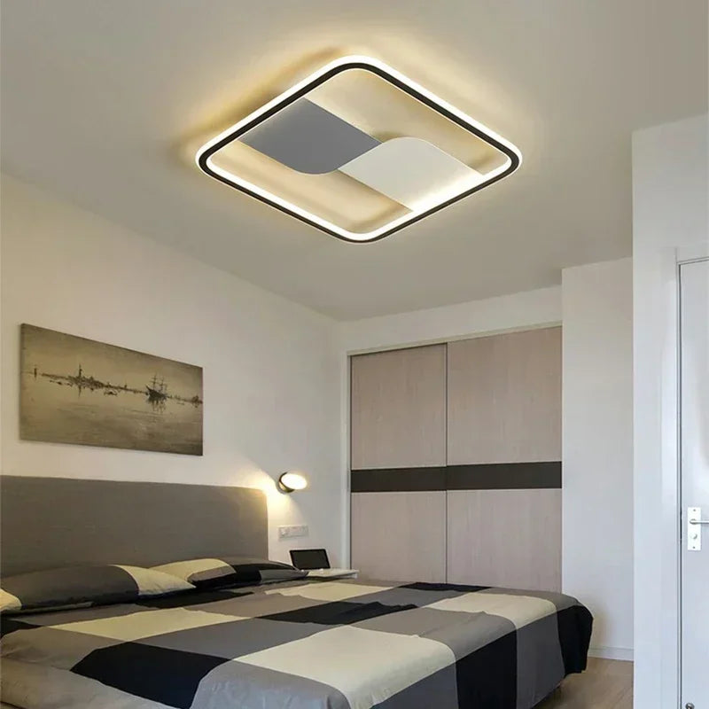 Modern LED Ceiling Lamp with Round Design – Dimmable for Bedroom and Living Room | Skanto