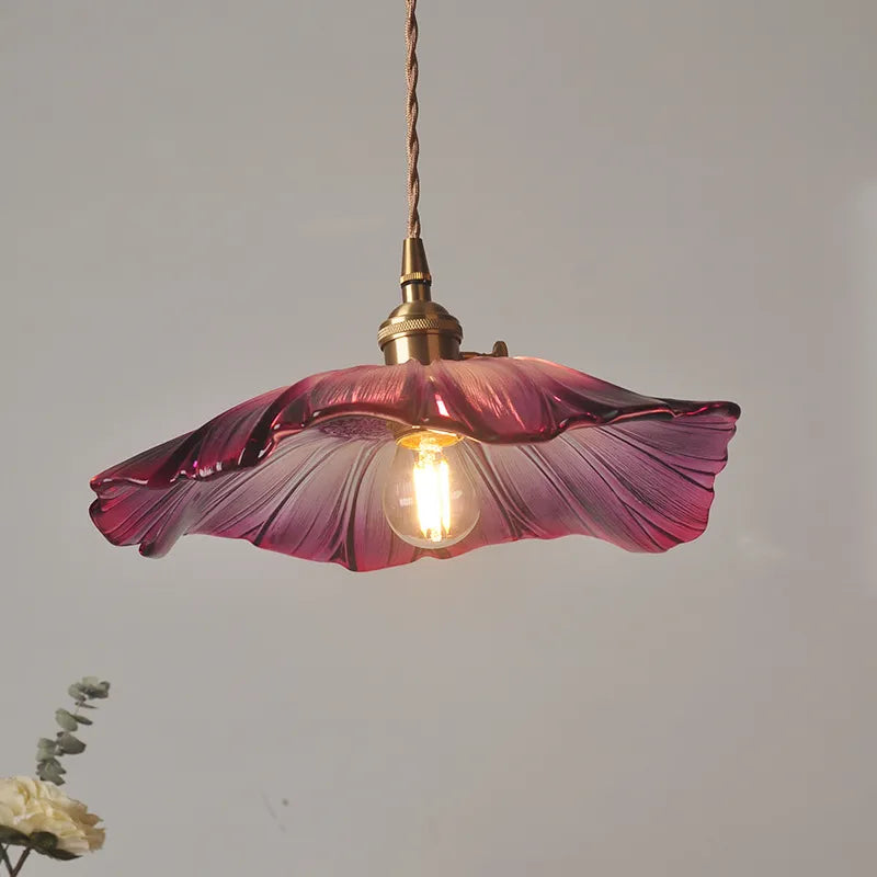 Skanto | FloraShine Light - Elegant Floral Glass Pendant Lamp