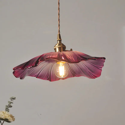 Skanto | FloraShine Light - Elegant Floral Glass Pendant Lamp