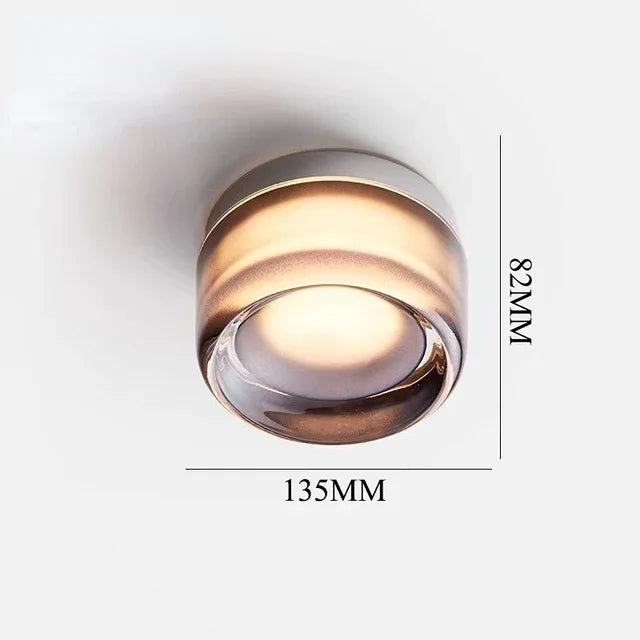 Modern Round LED Glass Wall Light – Wall Lamp for Living Room, Hallway, Bedroom and Bathroom | Karnz