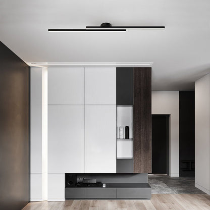Skanto | Modern Aluminum Semi Flush Mount LED Ceiling Light | Minimalist Design for Living Room, Bedroom & Hallway