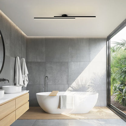 Skanto | Modern Aluminum Semi Flush Mount LED Ceiling Light | Minimalist Design for Living Room, Bedroom & Hallway