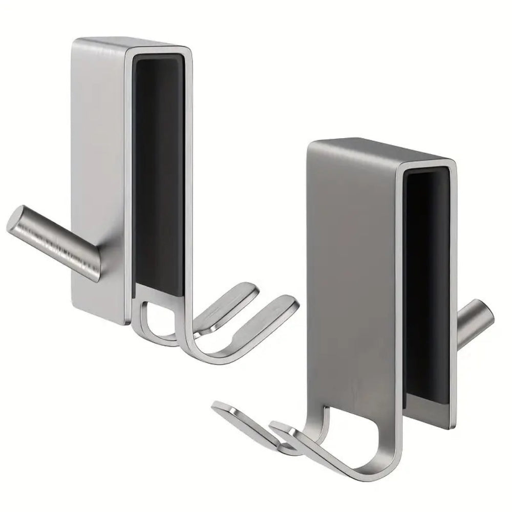 BowLift | On Glass Stainless Shower Door Hooks