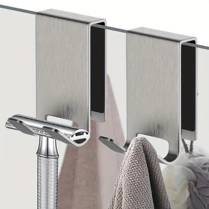 BowLift | On Glass Stainless Shower Door Hooks