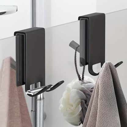 BowLift | On Glass Stainless Shower Door Hooks