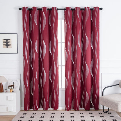 BowLift | Modern Wave Pattern Blackout Curtain