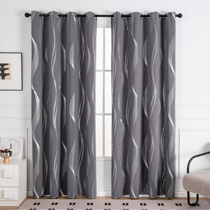 BowLift | Modern Wave Pattern Blackout Curtain