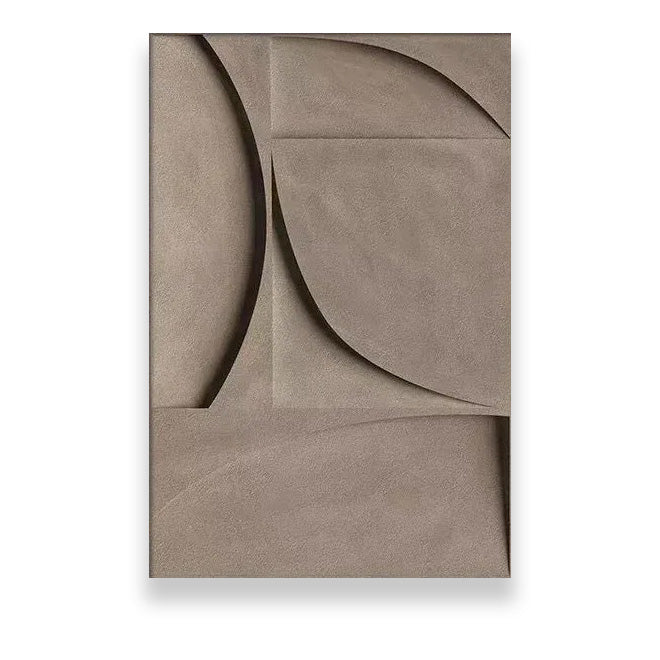 Modern Minimalist Flat Geometric Lines Wall Art Fine Art Canvas Prints Retro Brown Abstract Pictures For The Living Room Contemporary Interior Design Decor | Karnz