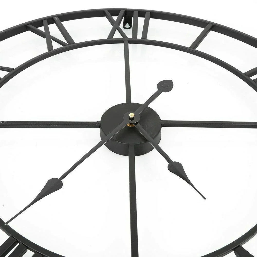 RetroRoman - Metal Majesty Clock