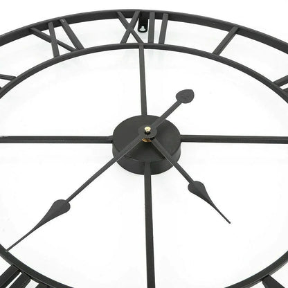 RetroRoman - Metal Majesty Clock