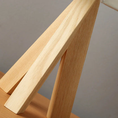 Skanto | Wood Opaline - Modern Wood Tripod Table Lamp