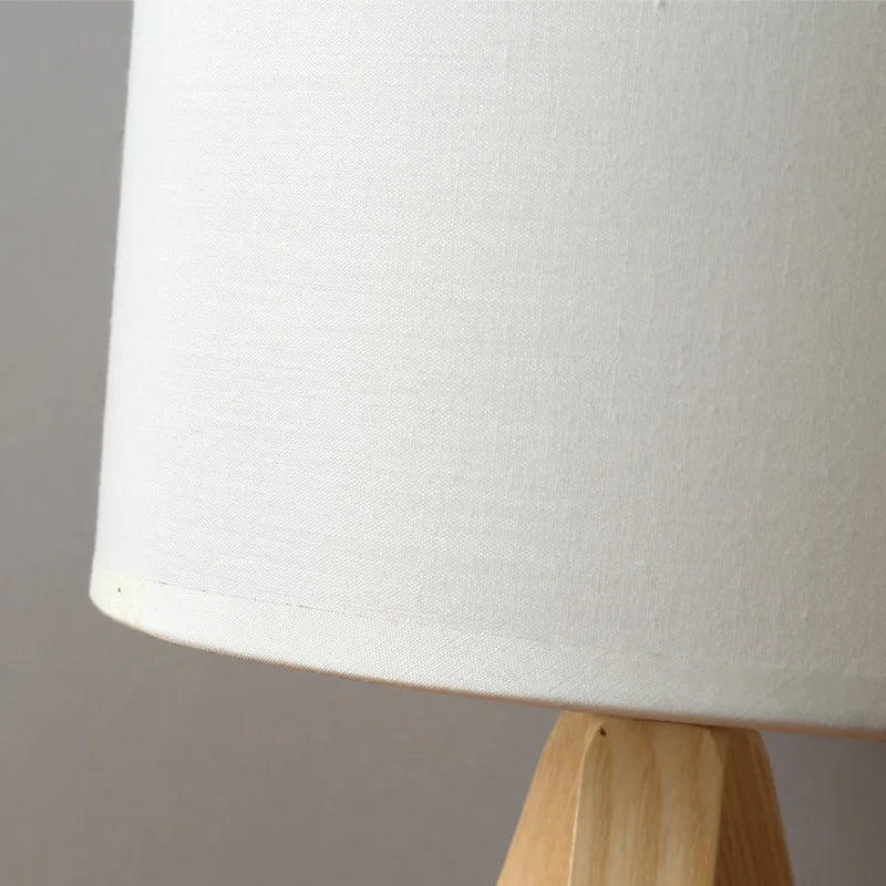 Skanto | Wood Opaline - Modern Wood Tripod Table Lamp