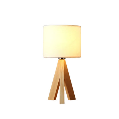 Skanto | Wood Opaline - Modern Wood Tripod Table Lamp