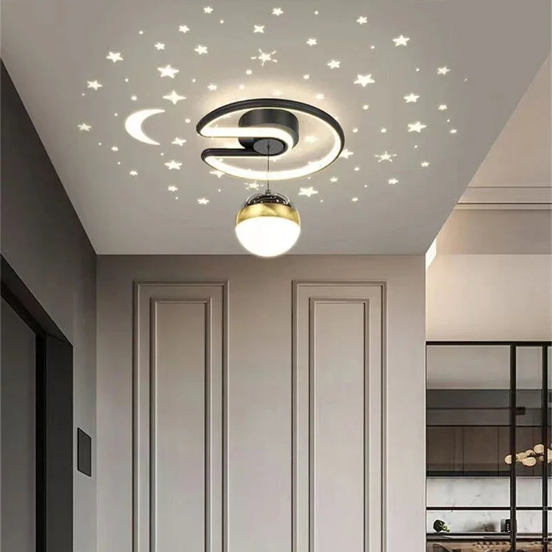 Skanto | LED Starry Sky Ceiling Lamps – Modern Pendant Design for Kids' Room and Living Room