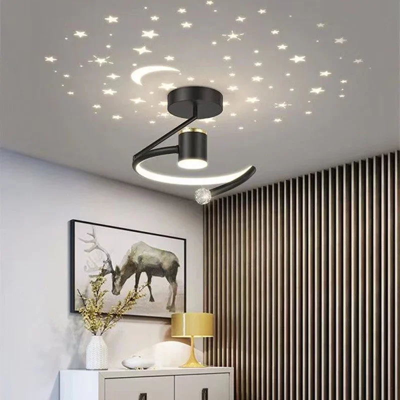 Skanto | LED Starry Sky Ceiling Lamps – Modern Pendant Design for Kids' Room and Living Room