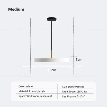 Skanto | Slim Disc Pendant Lamp