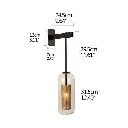 Modern LED Wall Light with Glass Cover for Bedroom and Living Room | Bowlift