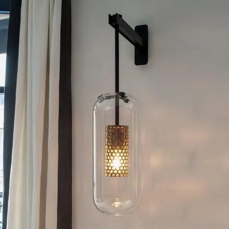 Modern LED Wall Light with Glass Cover for Bedroom and Living Room | Bowlift
