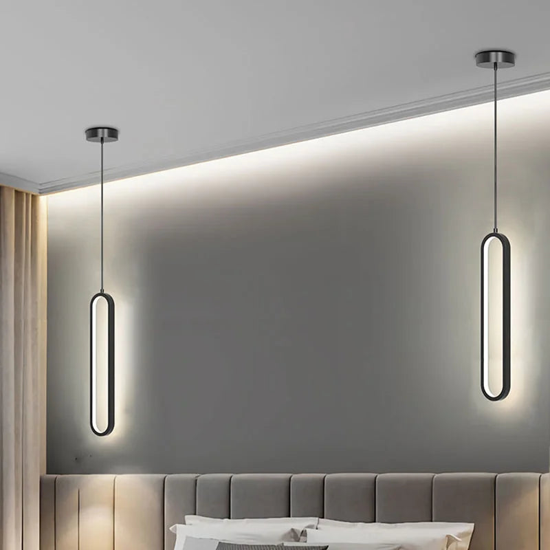 Modern minimalist LED pendant light – Sleek design lamp for bedroom and living room | Karnz