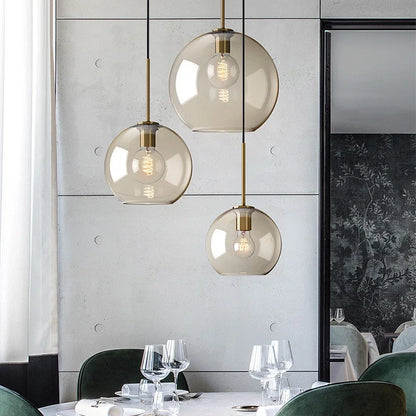 Karnz | NordicGlow – Elegant Scandinavian Glass Pendant Light