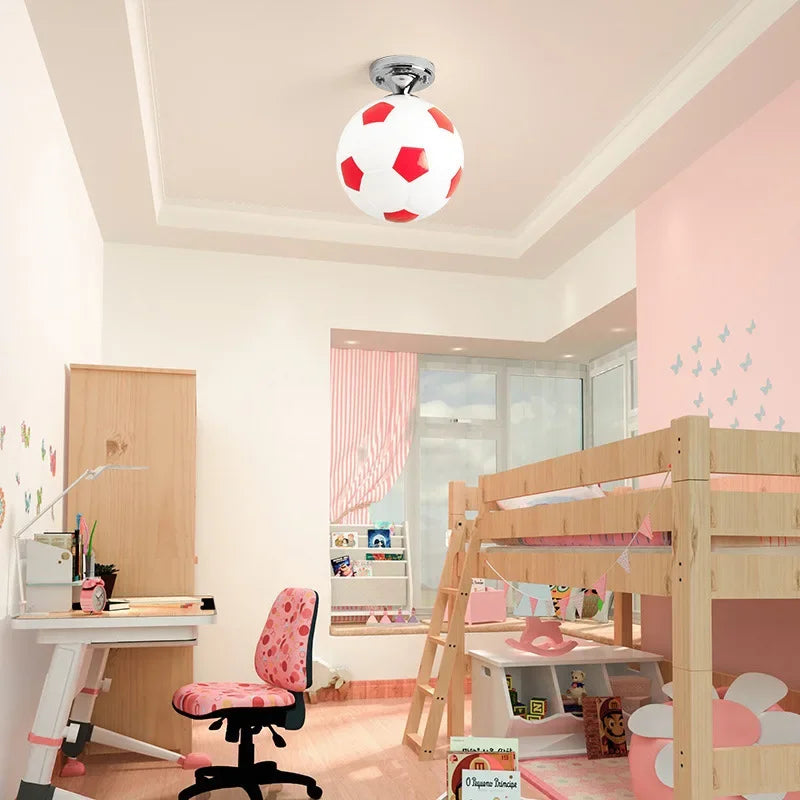 LED ceiling light in ball design - Children's room lamp with glass sphere | Brehn