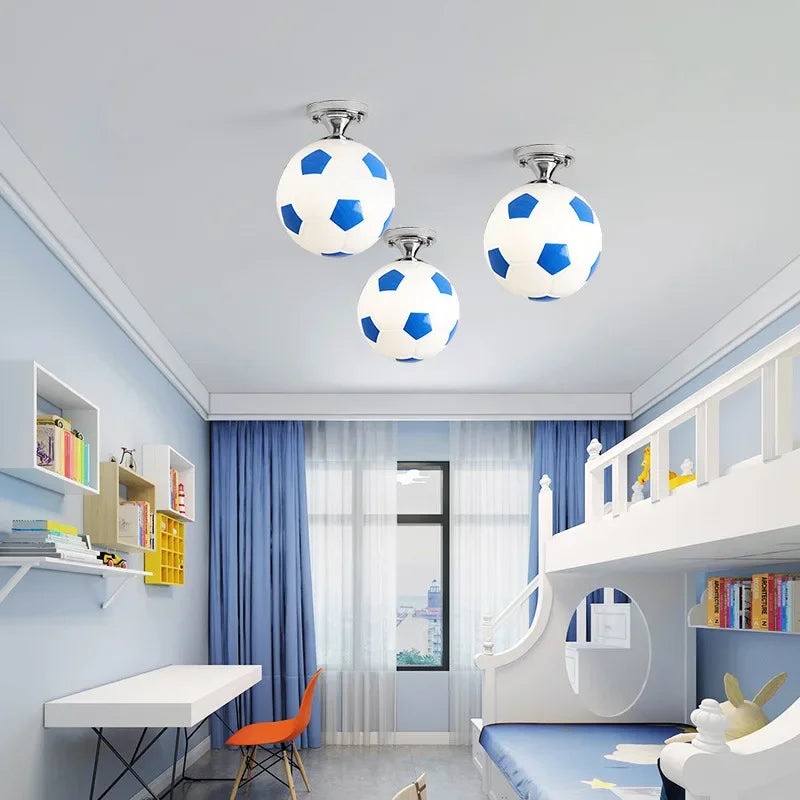 LED ceiling light in ball design - Children's room lamp with glass sphere | Brehn