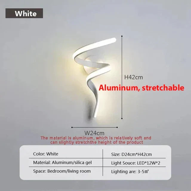 BowLift | SpiralGlow - Spiral LED Wall Lights