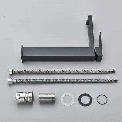 Skanto | Modern Black-Silver Faucet - for a Luxury Bathtub Experience