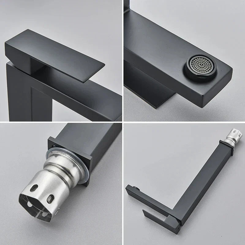 Skanto | Modern Black-Silver Faucet - for a Luxury Bathtub Experience