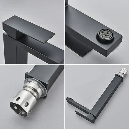 Skanto | Modern Black-Silver Faucet - for a Luxury Bathtub Experience