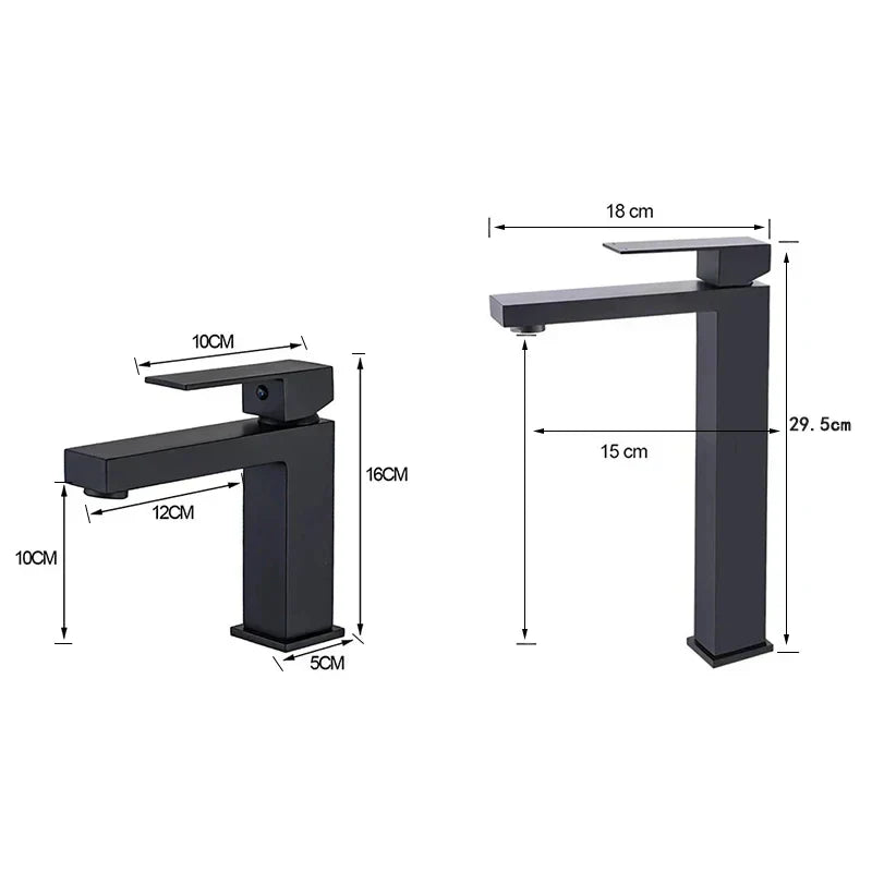 Skanto | Modern Black-Silver Faucet - for a Luxury Bathtub Experience