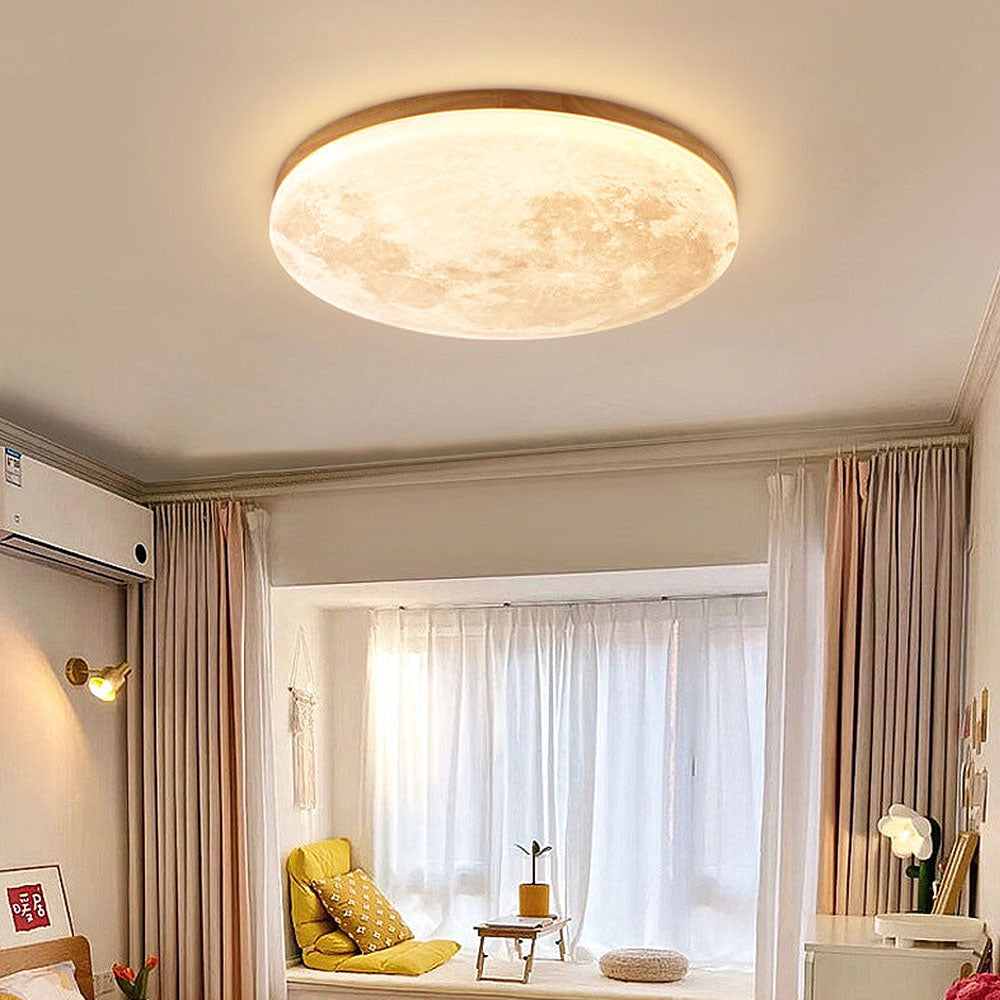 Moon Round | Minimalist Round LED Ceiling Lamp | Skanto