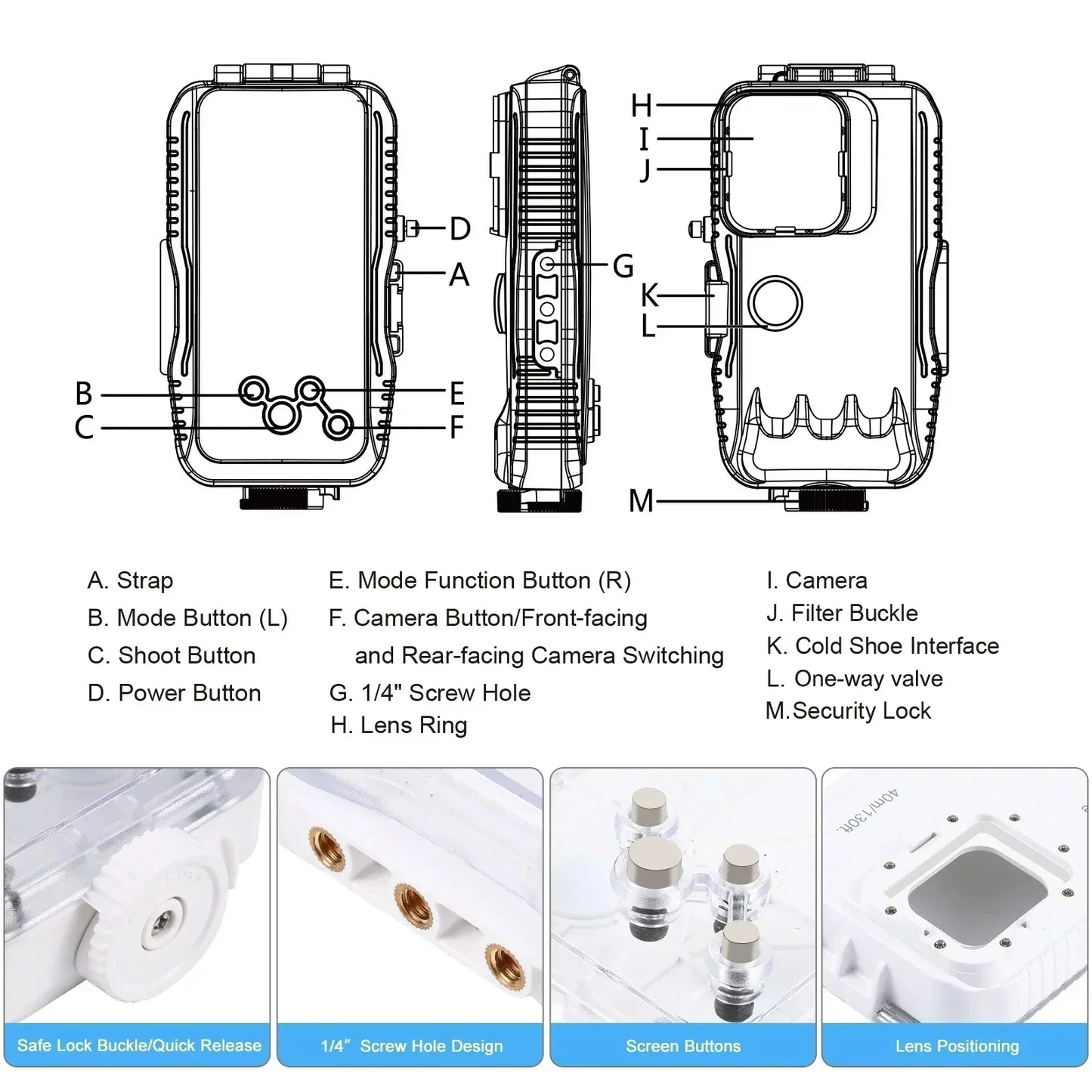 BowLift | 40 Meter Sealed Waterproof iPhone Case