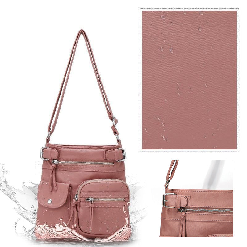 BowLift | Multi-Pocket Soft PU Shoulder Bag