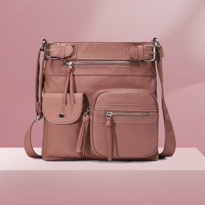 BowLift | Multi-Pocket Soft PU Shoulder Bag