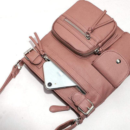 BowLift | Multi-Pocket Soft PU Shoulder Bag