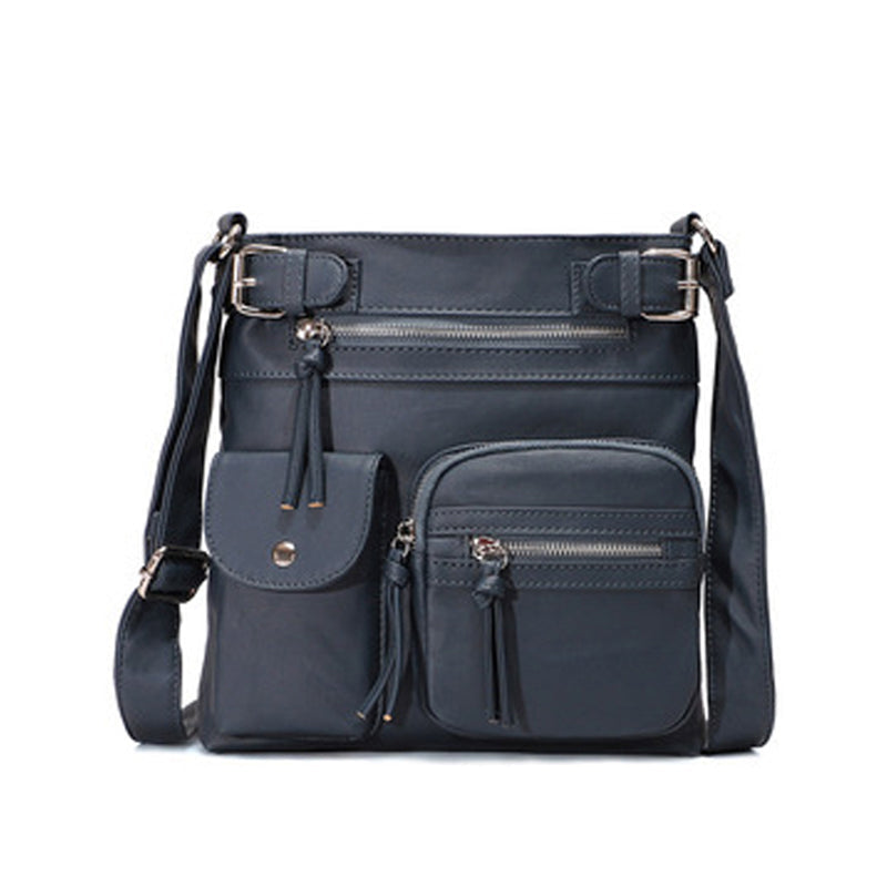 BowLift | Multi-Pocket Soft PU Shoulder Bag