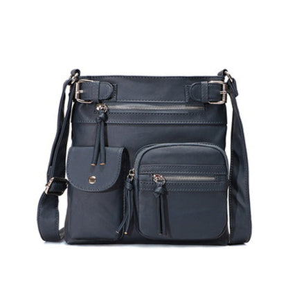 BowLift | Multi-Pocket Soft PU Shoulder Bag