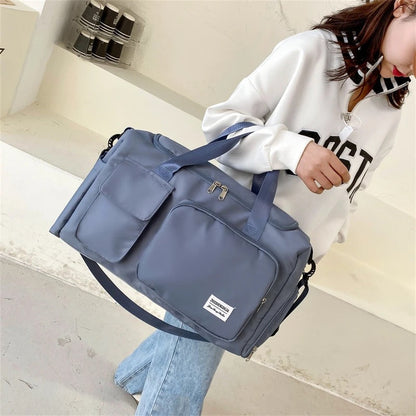 Skanto | Multi-Pocket Travel Bag, Sports & Gym Bag with Separate Shoe Compartment