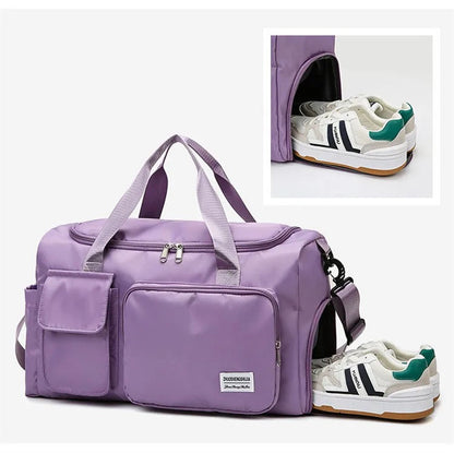 Skanto | Multi-Pocket Travel Bag, Sports & Gym Bag with Separate Shoe Compartment