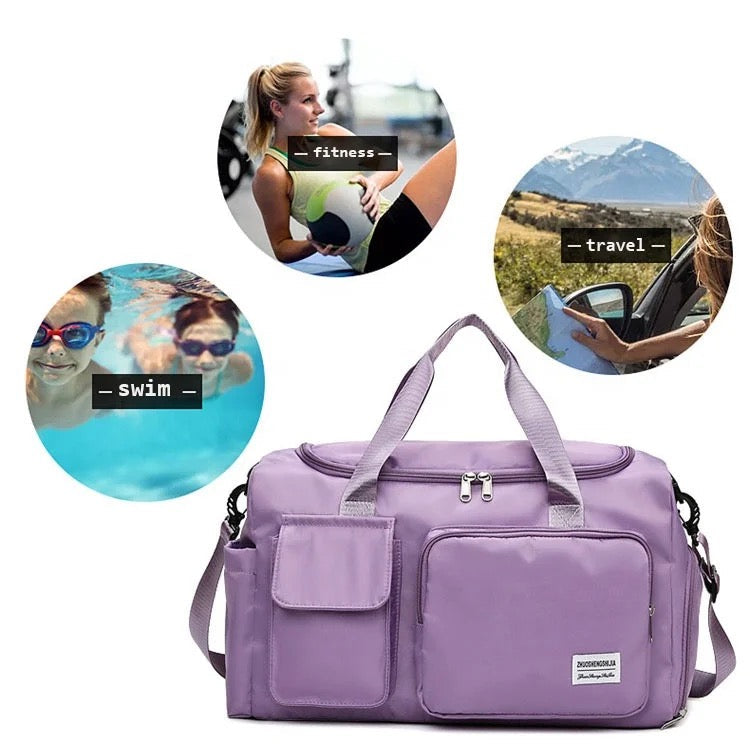 Skanto | Multi-Pocket Travel Bag, Sports & Gym Bag with Separate Shoe Compartment