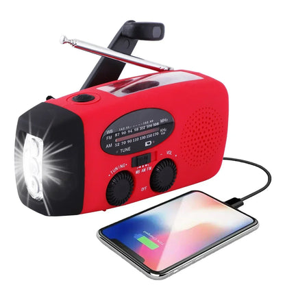 Skanto | PowerSafe Mini Emergency Radio – Compact emergency radio with flashlight and power bank