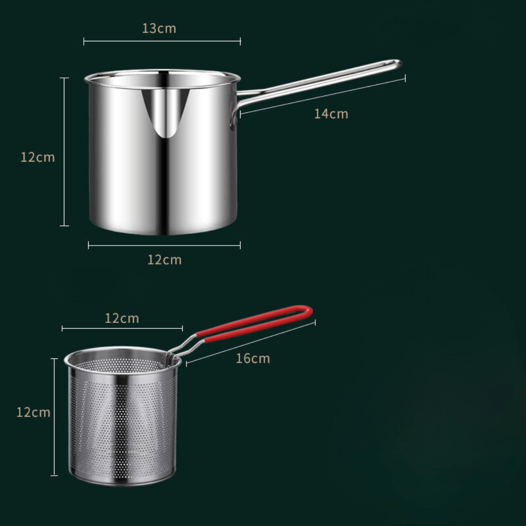 Skanto | Skanto Smokeless Stainless Steel Fryer for Low-Fat & Versatile Cooking