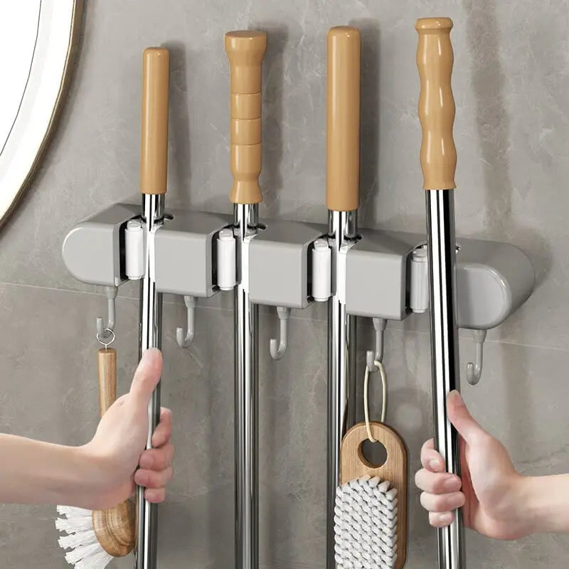 BowLift | Multifunctional Mop Holder with Hooks
