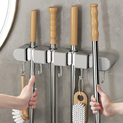 BowLift | Multifunctional Mop Holder with Hooks