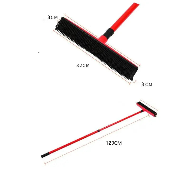 BowLift | Multifunctional Pet Hair Removal Broom – Rubber Brush