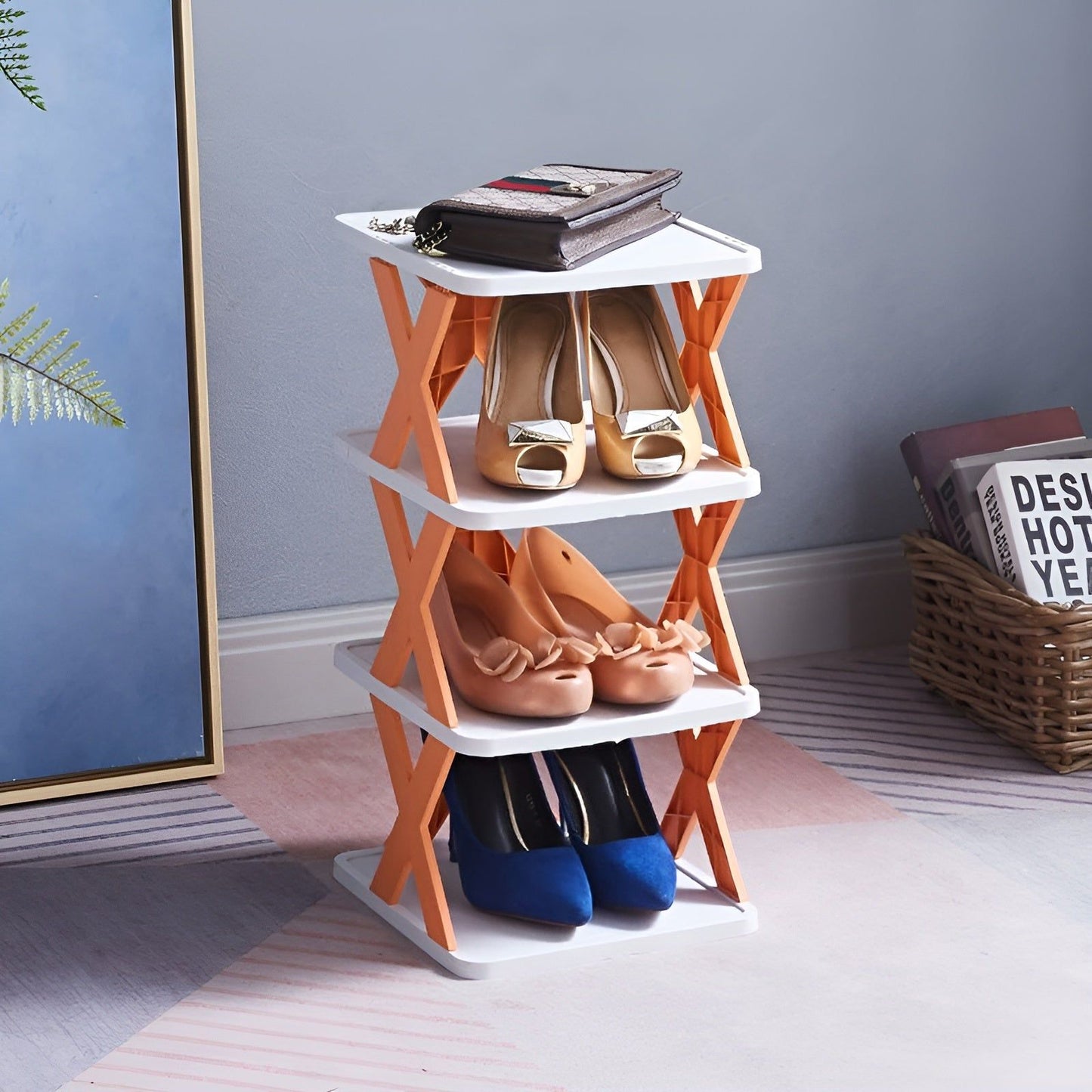 BowLift | FlexiStack Shoe Rack – Foldable Multiple Shoe Organizer for Small Spaces