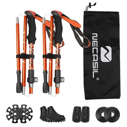 Skanto | Folding Trekking Poles with EVA Grip & Rubber Tip
